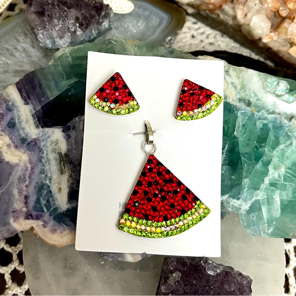 Sterling Silver Watermelon Set 🍉
